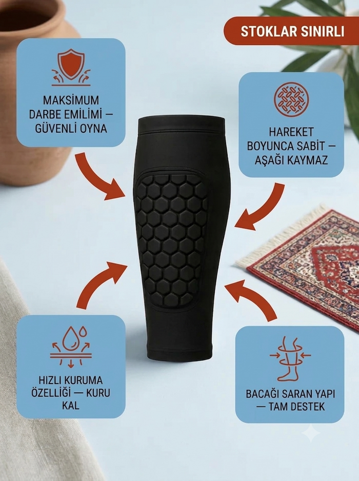 İronCalf Korumalı Kompresyon Tekmelik